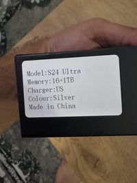 تلفون S24 Ultra الذاكرة 1 تيرة   العشوائية 16  الشحن تايبسي   جديد غير...