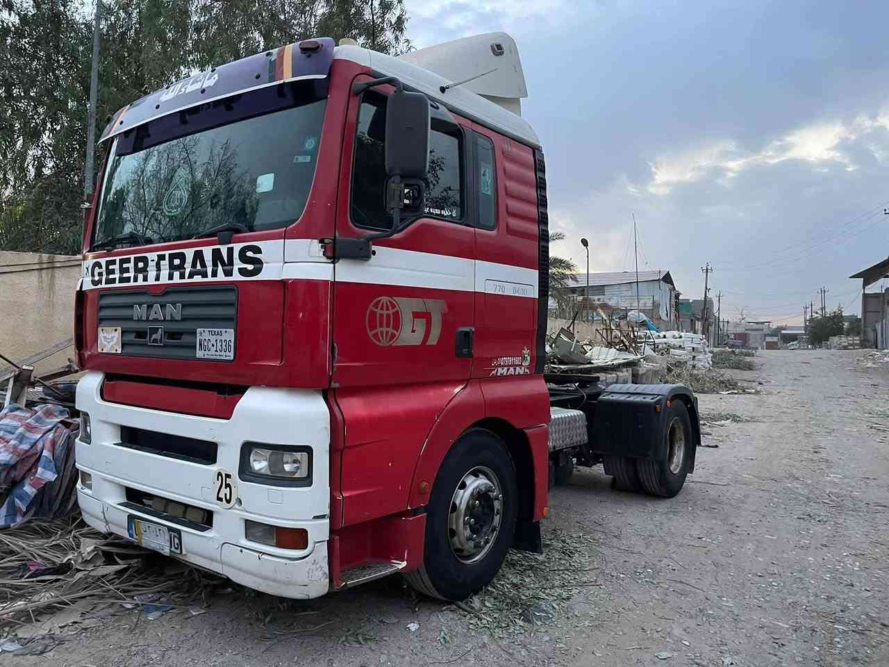 السلام عليكم مان تيكه 2004بم ونوزل 410 كير اوتماتيك عرجه تخم تاير رقم بغداد مشروع وطني سنويه2028مربوطه فلات 4محاور تبريد بلادي ثلج ❄️ عربانه المانيه 3دناكير ومكان الرابع موجود طول 13/20 دناكير 13مدور   تايرات العربانه نص عمر  السياره جاهزه للشغل /
المكان بغداد الكماليه 
لاستفسار/***********واتساب
