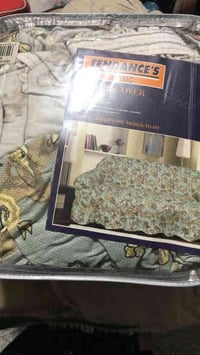 تلبيسه باكستاني قطن ميه ميه مديل ٧ مقاعد جديده قماش بي لاستيك عريض