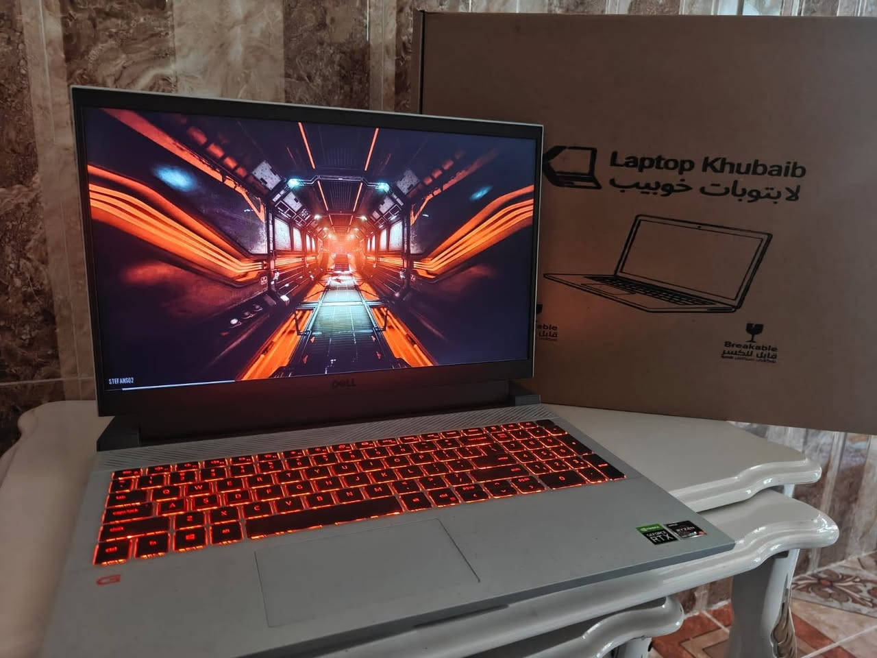 لابتوب كيمنك من dell  

 Dell Gaming G15 (مستخدم نظيف)

AMD Ryzen 5 5600H

16GB DDR4

512GB SSD NVMe

NVIDIA GeForce RTX 3050 6GB GDDR6 (قدرة 80W)

15.6 FHD (120Hz) 

 تواجد  اربيل + متوفر توصيل لكل العراق 

 السعر: 900,000 دينار عراقي 

+ متوفر مواصفات ثانية باسعار تختلف 

 اتصال او واتساب ***********
