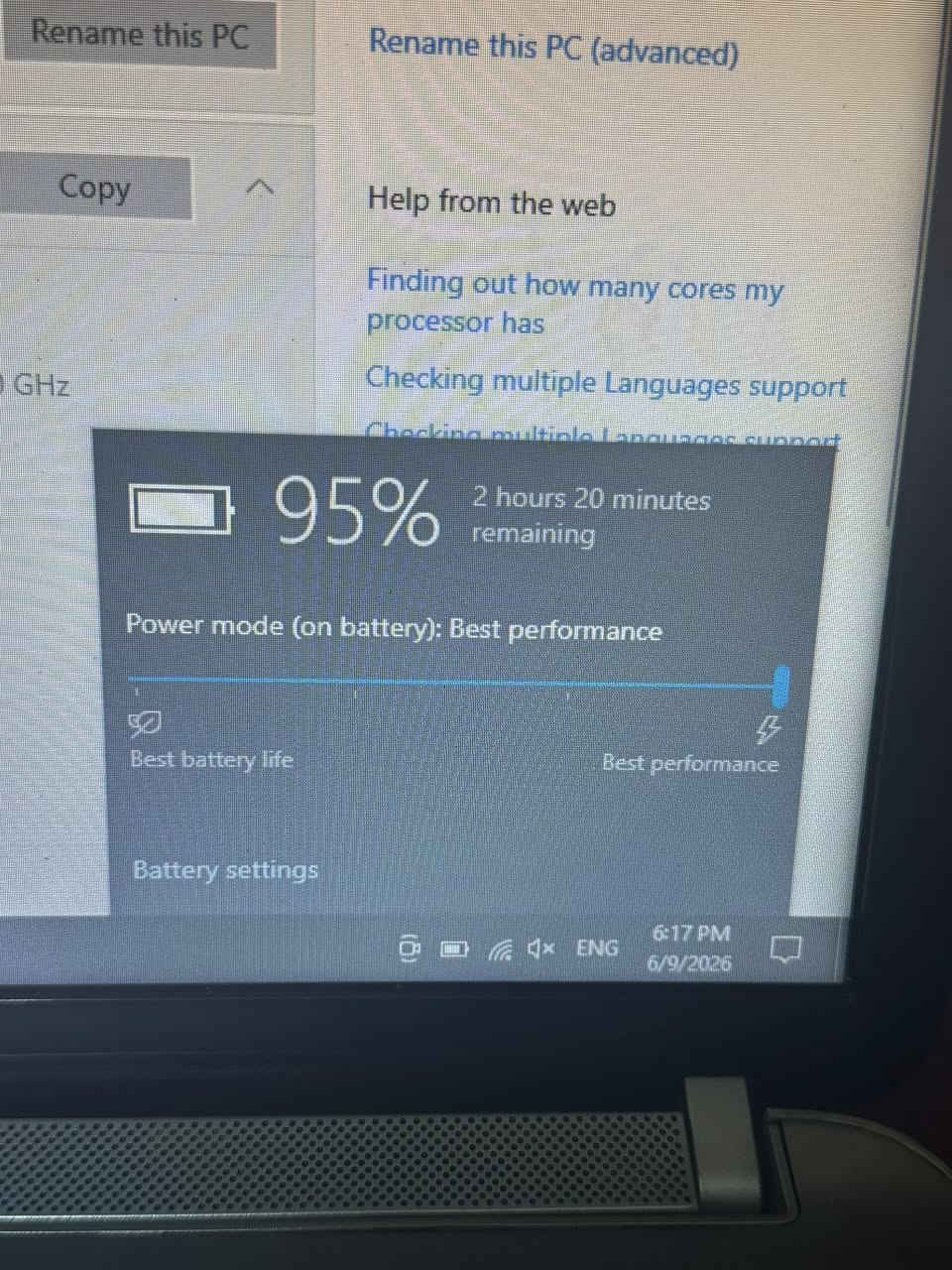 لابتوب HP  الجيل i7 يفيد جماعة الدراسة والألعاب ووياها مساحه تخزين ssd السريع ومثبت جاهز ومفعل windows 10 
لابتوب تاخده مني بشرط كامل وتفحصة وبطاريتة كامله معا الشاحنة الأصلية  مالته 
السعر 300 الف بيها مجال 
عنواني طوز حي العسكري واتساب ***********
