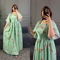 فستان نسائي • خامة كريشة • فري سايز لحد ٩٥ كيلو