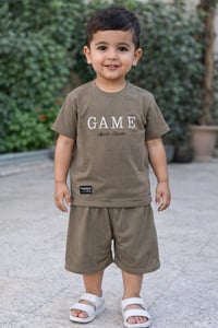 طقم شورت ولادي بيبي وسط ومحير توصيل لكل العراق الحجز والاستفسار ع خاص ...