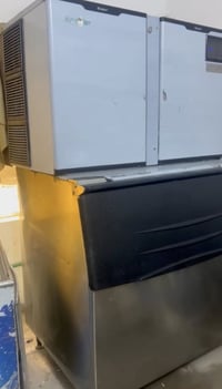 ايس ميكر ثلج 🧊 بلوري واحد طن سنوكر 1000Kg دبل قالب ثلجاية خشنة مكينة م...