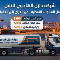 **شركة دازل الهاجري للنقل** نعلن عن توفر خدمات نقل المنتجات النفطية من...