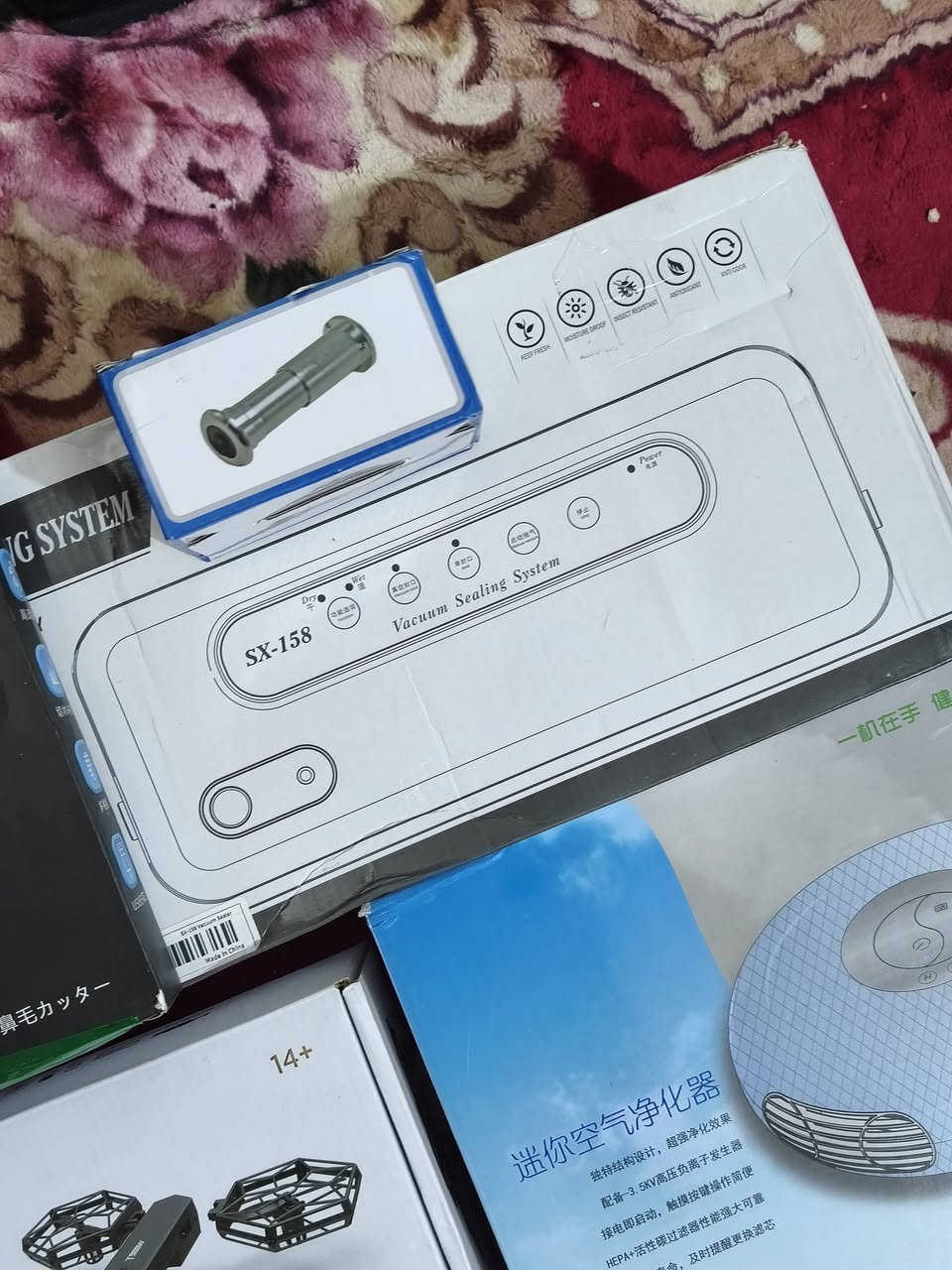 شلعة للبيع
السعر ٥٠ مع التوصيل
كابسة اكياس 
داتا شو عدد 2
درون 
مكينة حلاقة
كامرات سرية عدد2
كامرت مراقبة عدد 2
شاحن لاسلكي 
منقية هواء سيارة


**إذا كنت صاحب هذا الإعلان وتريد حذفه لأي سبب، رجاءا أرسل رسالة إلى الدعم الفني**