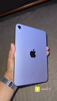 ايباد mini 6 حيل نضيف  ذاكرته 64  وبطاريه 97 ايباد مال ألعاب  لان حجمه...