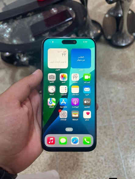 ايفون 15 برو ماكس
ذاكره 512
بطاريه 87
نموذج M
تك سيم 
السعر 715
فقط مبدال شاشه 
فيس ايدي شغال 
‏‪***********
‏‪***********‬‏
بي مجال حك لجيا فقط
المكان موصل

