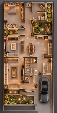 تصميم عصري • مساحات مفتوحة • المحاويل