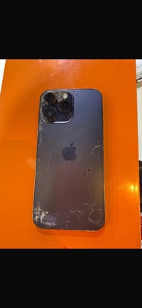 ايفون 14 برو ماكس • ظهر مكسور • مقفول