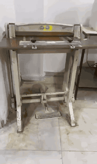 ماكنات تخريم ورق ومقصات ومكابس تجليد السجلات حديد ثقيل انتاجيه وجهاز س...