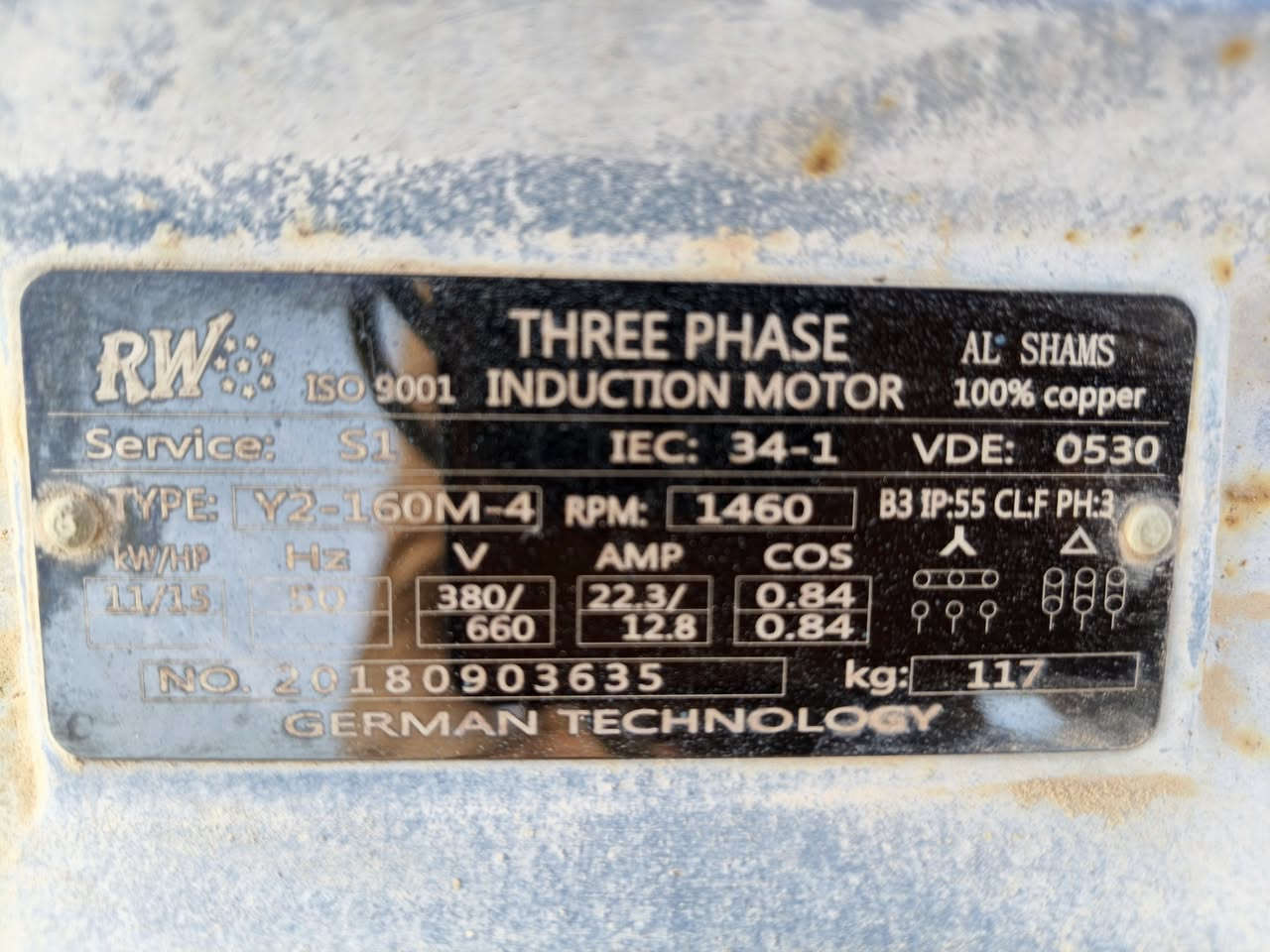 سلام عليكم للبيع موطور كهربائي ١٥حصان وخنزيره ٥×٤ الاستفسار يتصل ***********
المكان صلاح الدين دجيل
