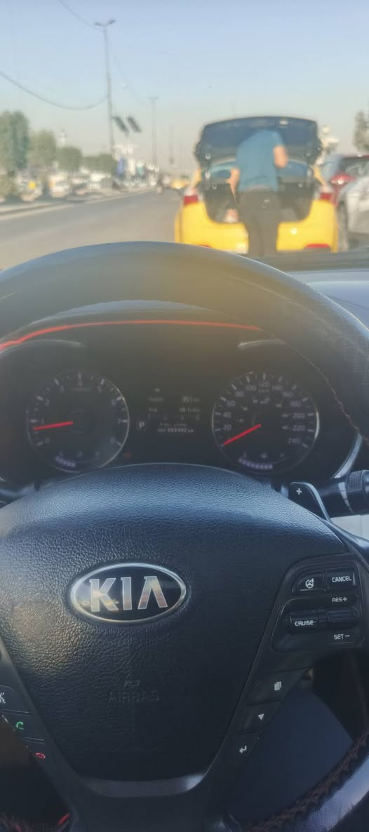 ‏ كيا فورتي موديل 2014 وارد كندي مكينه 200 جي تي اي سيارة مفوله 1/1
‏بصمه اشاير بلمري اشارة ترحيب فتحه تحكم سبورت وهواي مواصفات بيهة السعر100 وبيهة مجال قليل مدينه الصدر قطاع 78 
‏*********** من
