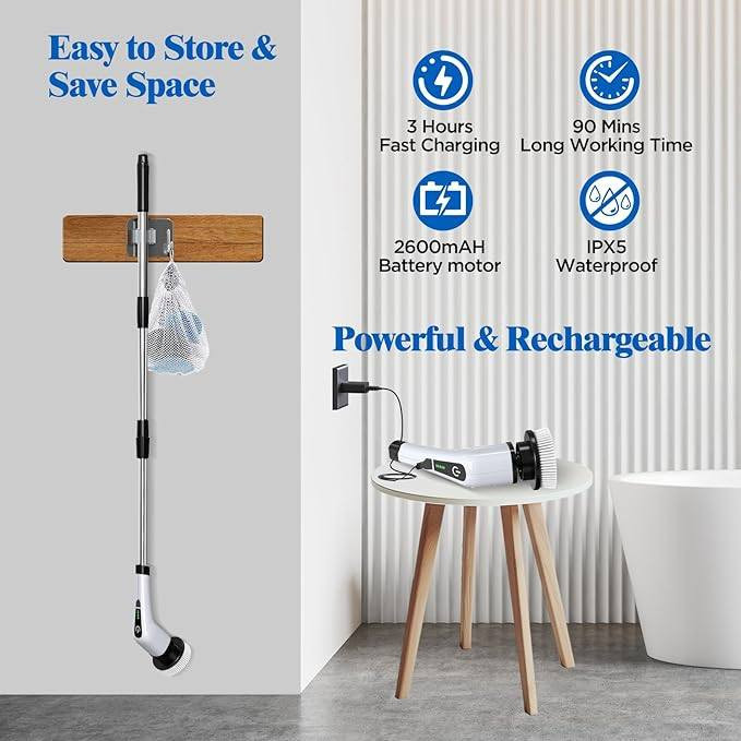 خلّي التنظيف يصير أسهل وأسرع… وبدون تعب 👌✨
7 in 1 Electric Spin Scrubber 25W
فرشاة تنظيف كهربائية لاسلكية بمقبض طويل حتى توصل لكل زاوية بسهولة
• قدرة تشغيل 25W
• تعمل بالبطارية – لاسلكية بالكامل
• شحن كامل خلال حوالي 3 ساعات
• زمن تشغيل يصل حتى 90 دقيقة (حسب الاستخدام)
• 7 رؤوس تنظيف متعددة للأسطح المختلفة
• مقبض قابل للتمديد للوصول للأماكن العالية والمنخفضة
• مناسبة للحمام، المطبخ، البلاط، الأرضيات والزوايا
تنظف أسرع… مجهود أقل… ونتيجة أوضح ✨
من الكترو ستور 💚
السعر: 27,000 دينار عراقي
علماً أن سعره في أمازون يتراوح بين 35 – 45 دولار (عدا الشحن)
شوف الفيديو حتى تشوف شلون تشتغل وتجربتها عمليًا 👇


**إذا كنت صاحب هذا الإعلان وتريد حذفه لأي سبب، رجاءا أرسل رسالة إلى الدعم الفني**