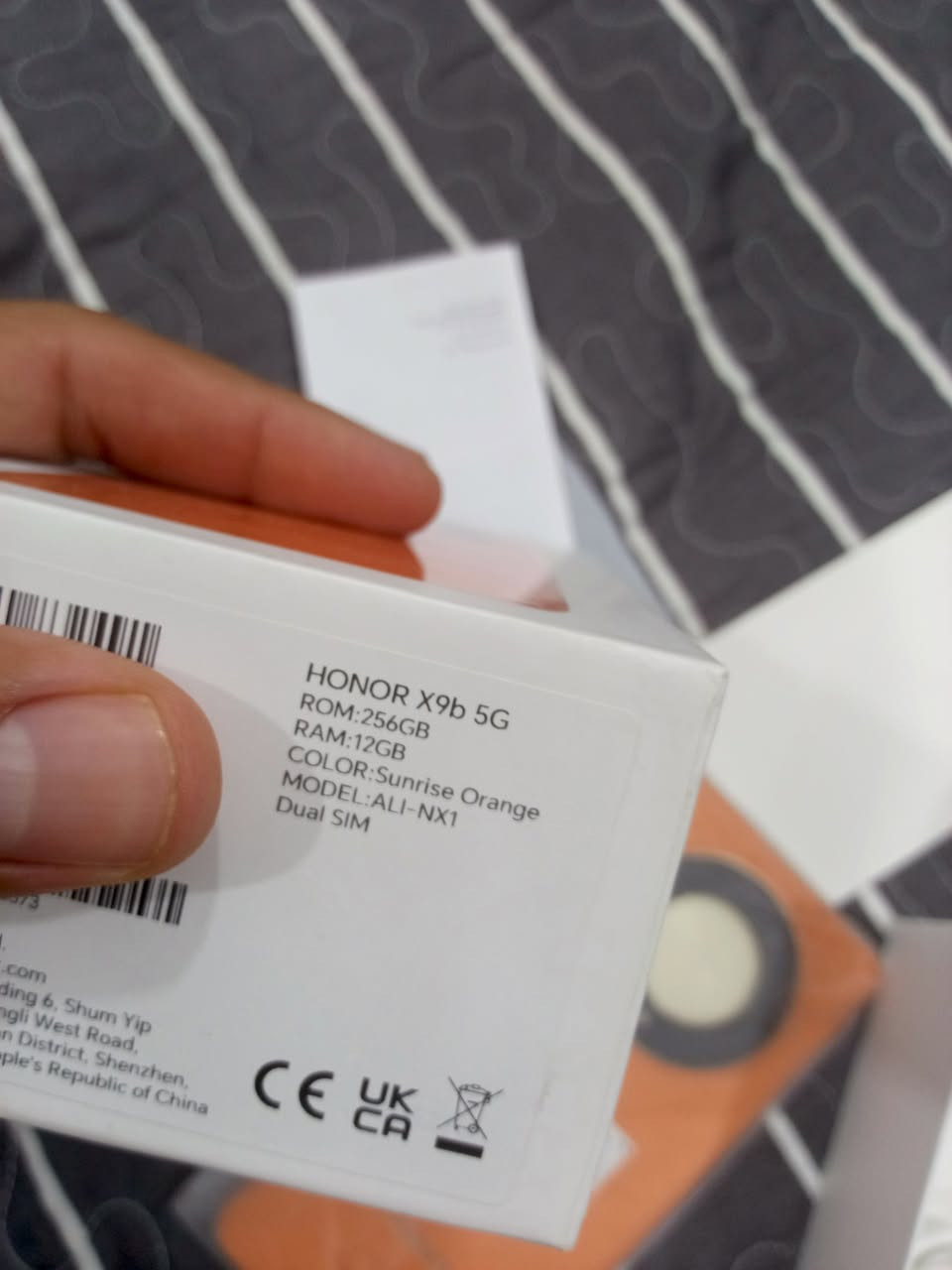X9b 5G Honor 
هونر رام 12 ذاكره 256 مالك اول للجهاز استخدام قليل النظافة ممتازه ويا كل غراضه الاصليه السماعة لم تستخدم وكيبل الشحن مامستخدم للبيع العنوان  بغداد اليرموك السعر270 الف
 ***********
