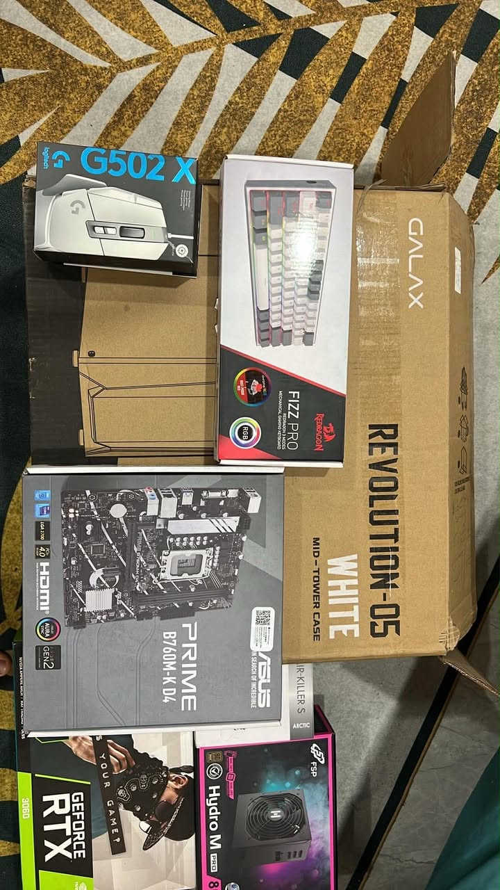 السلام عليكم

حاسبة كاملة للبيع (كيس - شاشة-ماوس-كيبورد-سماعة - ماوسباد)

كرت3060 oc 12g 

i5-12400f

هارد 2T

 ASUS prime b760m -kD4 بورد 

Fsp W بور 800

 مراوح RGB 4

 و مبرد غازي 

ورام 16

شاشة  IPs 144 AOC 24 

وماوس LOGITIC G502X 

 Fizz’s RGBوكيبورد

سماعة و ماوس باد 

سعرها مليون و١٠٠ وبيها مجال

توصيل موجود مناطق قريبة بس مكاني بغداد قرب تقاطع درويش 

 بقية التفاصيل موجودة ادزلك بغداد, العراق


**إذا كنت صاحب هذا الإعلان وتريد حذفه لأي سبب، رجاءا أرسل رسالة إلى الدعم الفني**