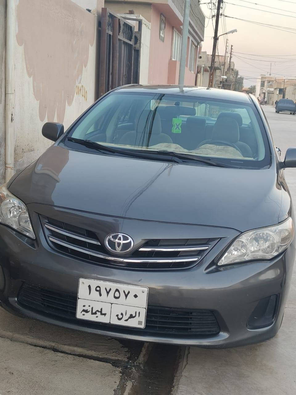 كورلا 2013
رقم سليمانيه
بطاقه بانزين بيها
سياره بدون صبغ قطرة صبغ مابيها
بيها كم مكان بارد
كير محرك تبريد تدفئه كله بالشرط سياره جاهزه
*********** 
مكان السياره كركوك
مامتواجد ع الفيس كركوك, العراق
