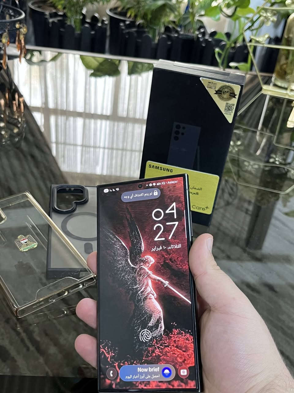 S24 ultra للبيع
أس اربعة وعشرين الترأ 
جهازة نظيف نظافة 100% مكفول من الشخط 
كرتونة وكامل ملحقات ضمان عين الفهد 
( ذاكرة 512 )
وياه كفرات ثنين 
وشاحنه اصليه 
السعر مليون و 200 وبيه مجال بسيط للشراي 
مكاني بغداد كاظمية 
***********
