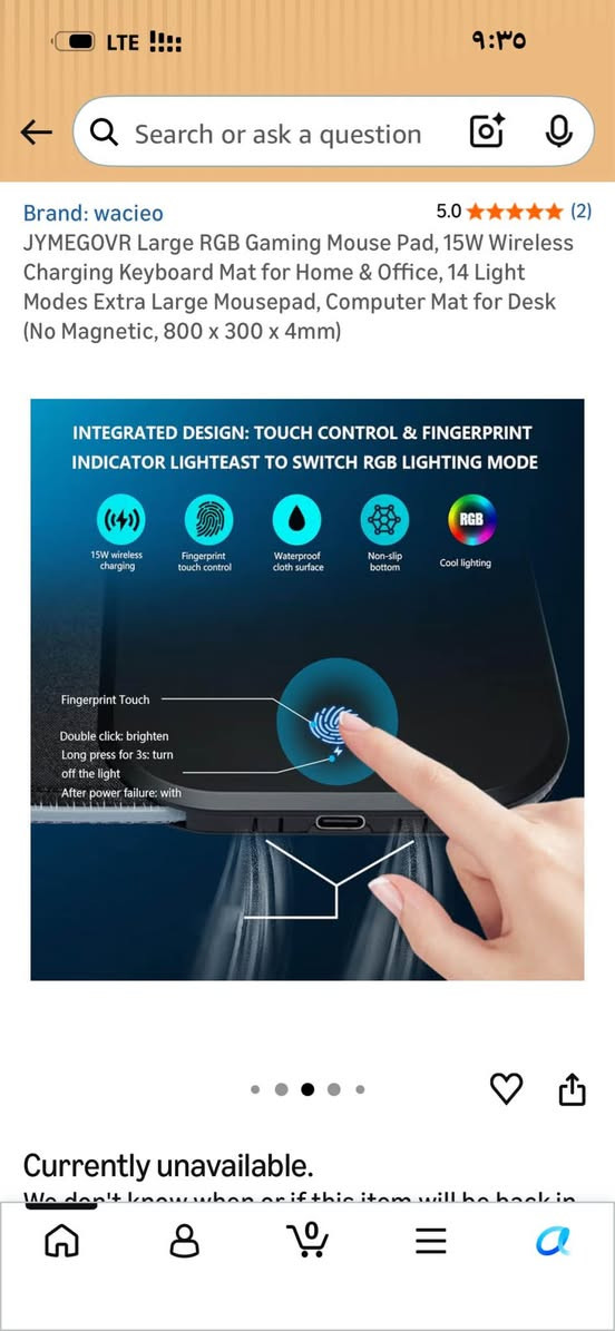 Mouse pad jwan kashxa sarnj rakysh la Amazon ba 40$ wak am nya bchoktra 

Ama zor jwan wa taybat 
Ba 30hzar dynar 

*********** WhatsApp السليمانية, العراق
