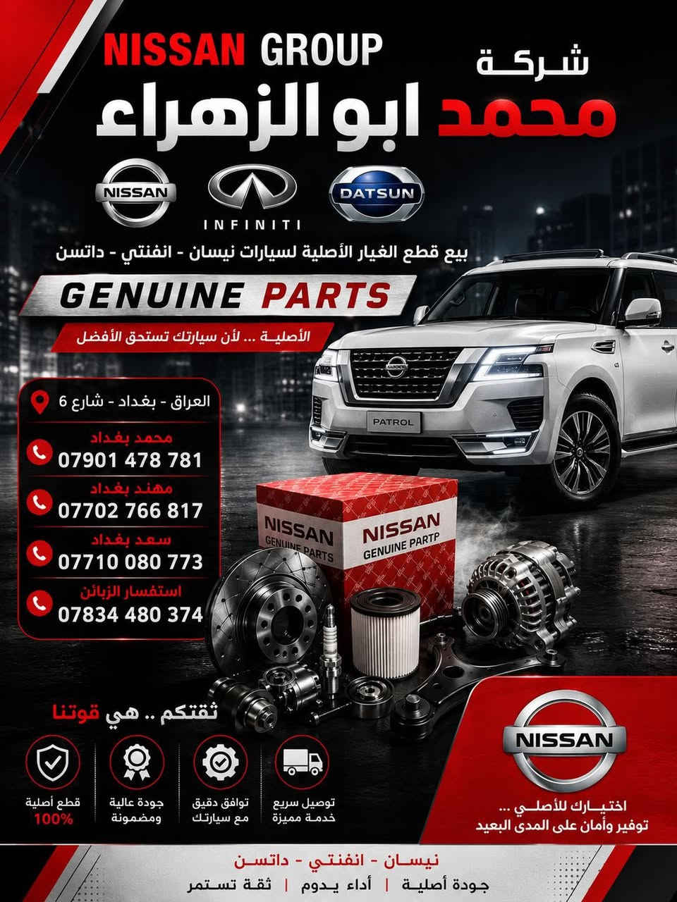 محمد ابو الزهراء شارع 6 العلاوي باترول نسيان
***********

