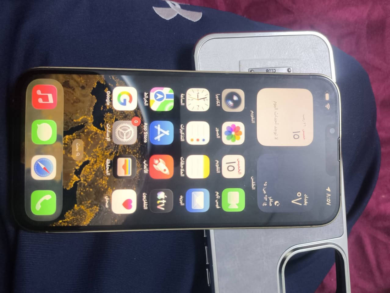 ايفون ١٣ برو ماكس 

ذاكرته ٢٥٦     بطاريه ٨٦

جهاز نموذج  m شرق اوسط 
ملاحظه الجهاز مبدل // شاشه + فيس ايدي واكف 

مبدل كامره كلها شغاله 

ظهر مفطور ممبدل ابدا *** السيم كارت متوقف بسبب الوكعه 

جهاز شغاله كله. 

مكاني بغداد البياع 

للاستفسار الاتصال ***********
