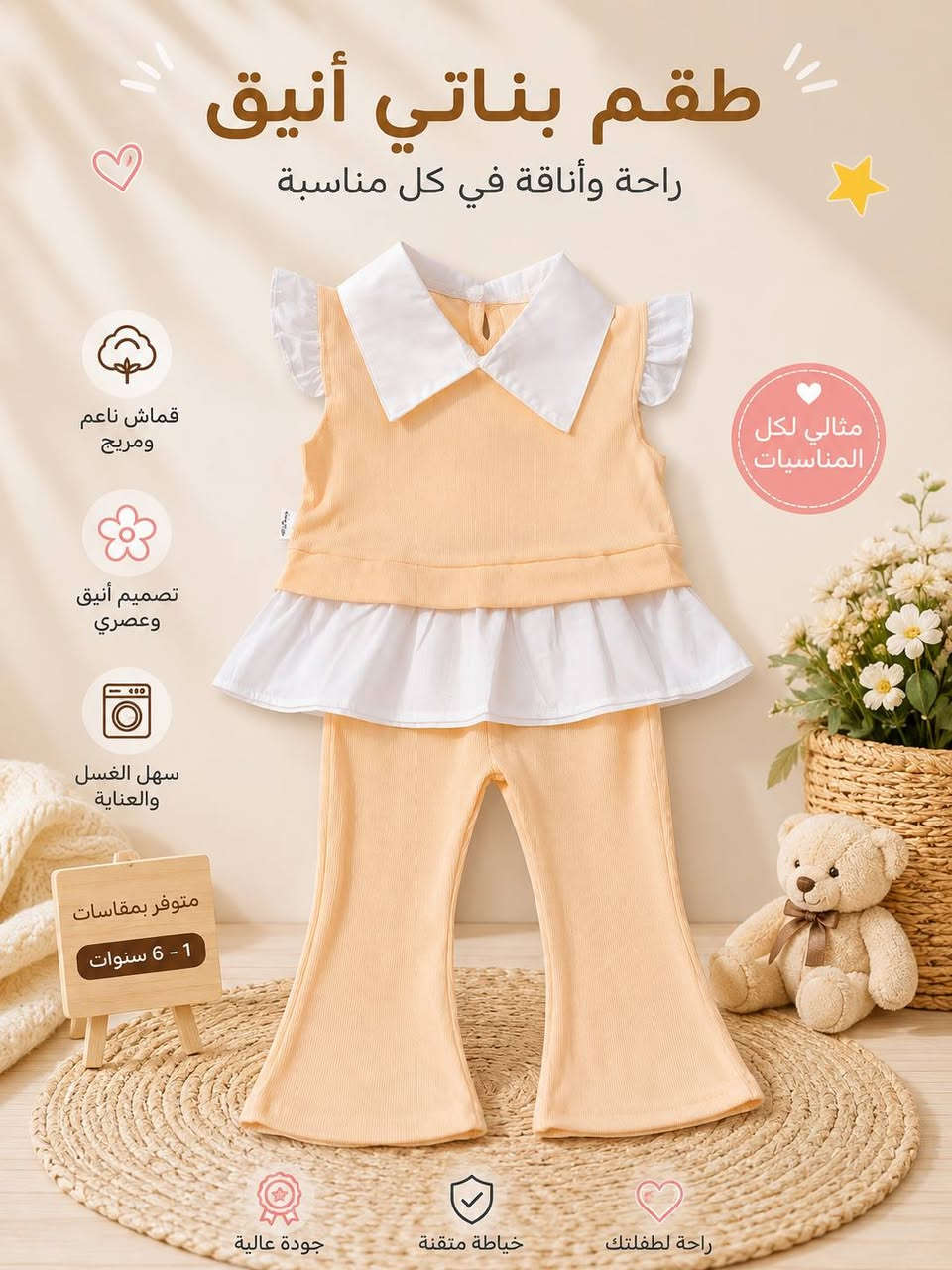 خامات مريحة وجودة عالية لتمنح صغارك إطلالة أنيقة في كل مناسبة.
👗 موديلات عصرية
🌷 ألوان جذابة
💖 راحة وأناقة طوال اليوم
📦 التوصيل متوفر لجميع محافظات العراق🚕
#ملابس_بنات #أزياء_أطفال #أناقة_صغار #تسوق_أونلاين


**إذا كنت صاحب هذا الإعلان وتريد حذفه لأي سبب، رجاءا أرسل رسالة إلى الدعم الفني**