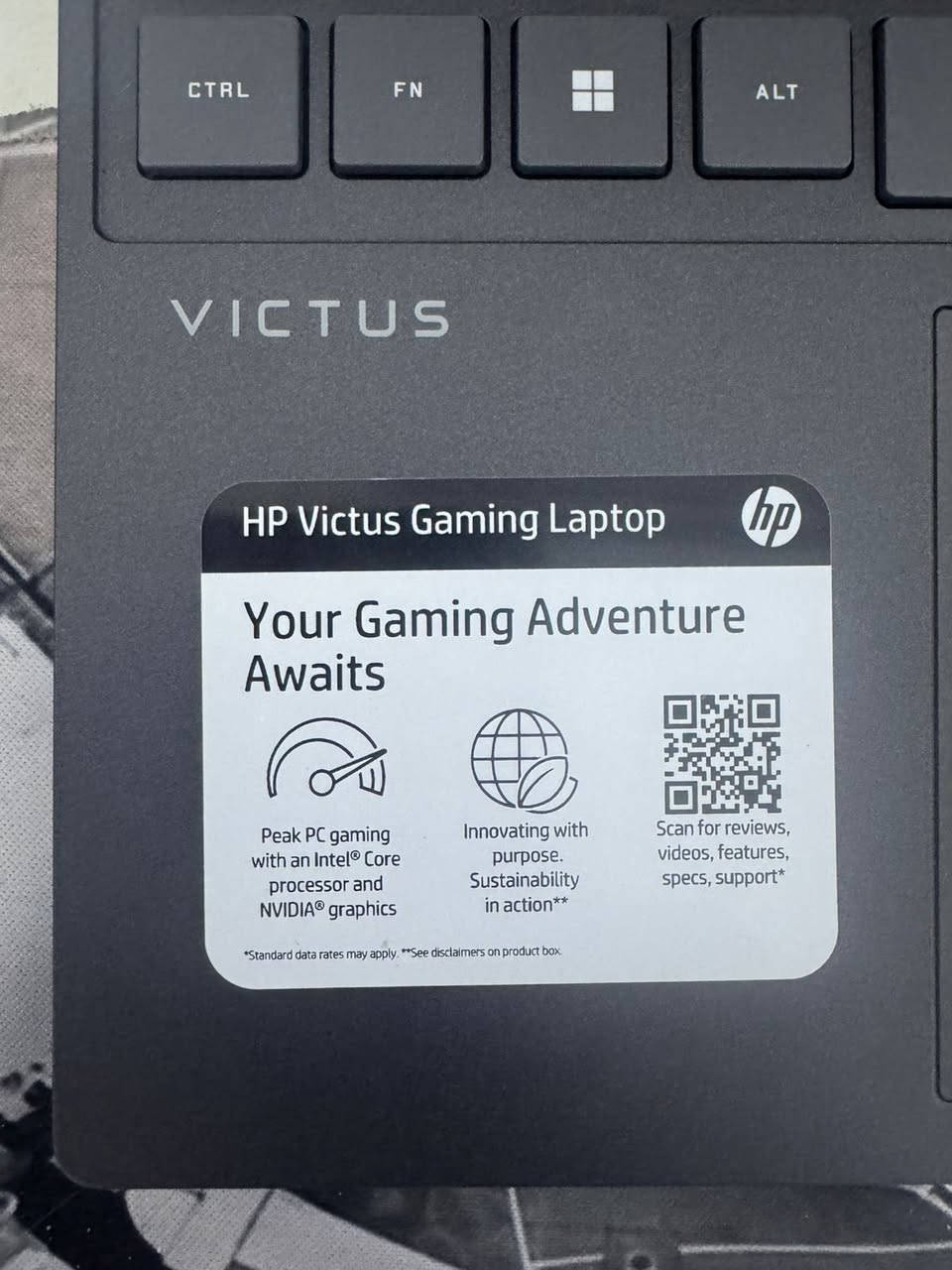 السلام عليكم لابتوب hp victuc للبيع نظافه100‎%‎استعمال كلش قليل السعر (950ألف)***********واتساب
 Intel® Core ™ i5-13420H Processor [2]
• 512GB Solid State Drive 3]
• 8G SODIM DDR SDRAM
• Windows 11 [67]
• 15.6" FHD IPS LED Display (300 nits, 144Hz)
• NVIDIA® GeForce RTX ™ 3050 6GB
• DTS:X® Ultra
• 3-cell, 52.5 Wh [63]
