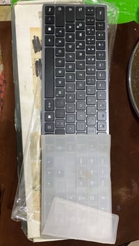 كيبورد وماوس وايرلس • بنفسجي • كيبورد اسود فحم