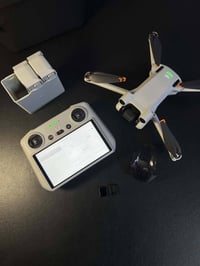 Dji mini 3 pro Combo Plus  قطعه لوكه طيران صفر كيلو كومبو 3 بطاريات وش...