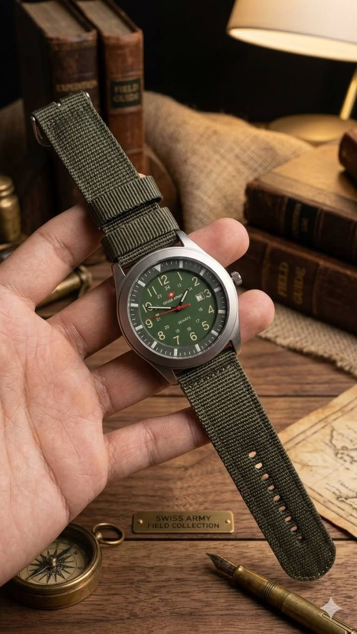 ساعه من ماركة سويس ارمي (SWISS ARMY)
______________________
ساعة سويسري عسكري لون زيتوني
▫️مكينة كوارتز 
▫️الضهر مختم 
▫️تاريخ شهري
▫️سیر کتان مريح لليد
▫️مقاومة للماء
▫️مقاومة للصدأ
متوفرة بالونين
مكاني: قضاء المدينه 
السعر :الساعة مع علبة بـ15


**إذا كنت صاحب هذا الإعلان وتريد حذفه لأي سبب، رجاءا أرسل رسالة إلى الدعم الفني**