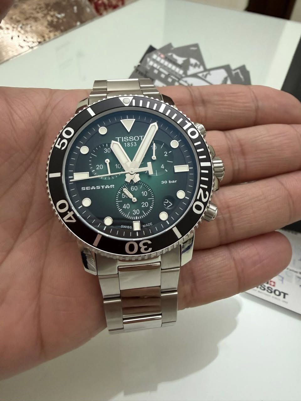ساعه سويسريه اصليه 100% نوع تيسوت سي ستار كالجديد موديل 2022 ستوب واتش كرونوجراف زجاج زفير قفوله بحريه قطر 45 مينا اخضر مميز بازل دوار مشتراه من التايم سنتر مع كامل المرفقات مطلوب 185 دينار اردني للتواصل على الخاص او على الرقم 0785261118


**إذا كنت صاحب هذا الإعلان وتريد حذفه لأي سبب، رجاءا أرسل رسالة إلى الدعم الفني**