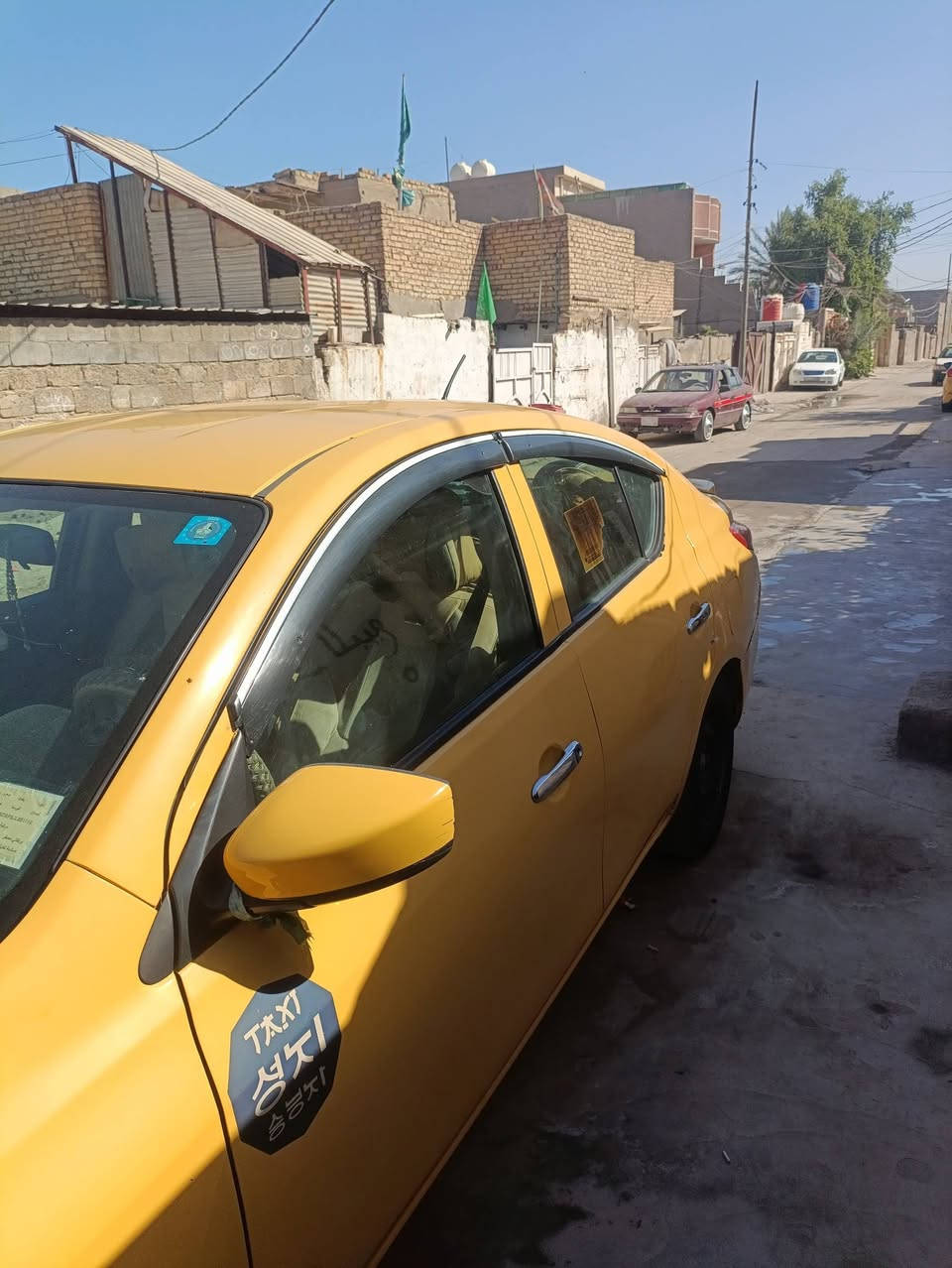 نيسان فيرساء وارد امريكا للمراوس بسياره خصوصي حسب القناعه
السياره باسمي  العنوان بغداد شارع جزيره بغداد السياحيه 
قرب القوس مال بوب  الشام هاتف *********** وبي وات ساب
