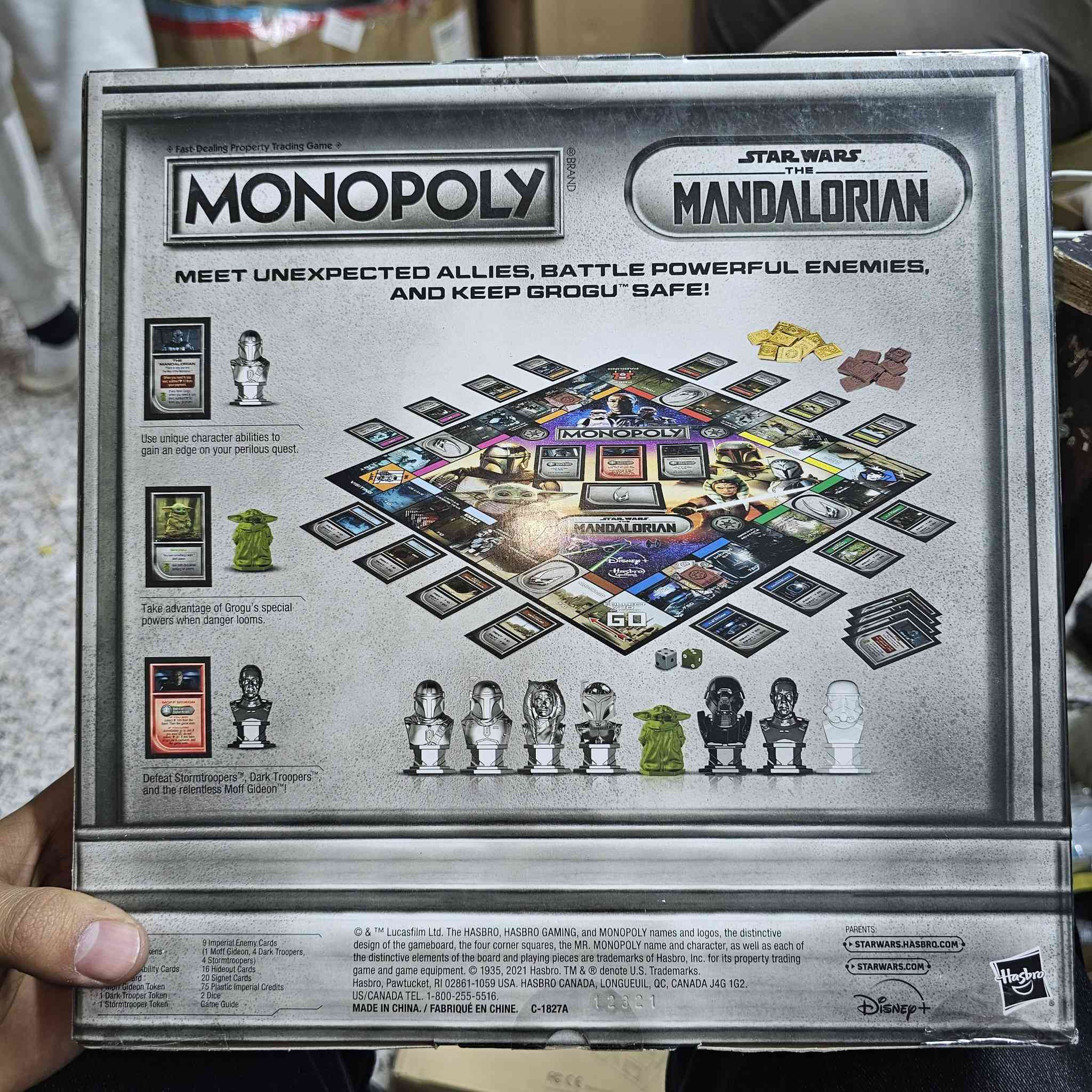 📦 للبيع: لعبة مونوبولي – Star Wars The Mandalorian
✨ جديدة كرتون، غير مفتوحة نهائيًا
🔹 الكمية المتوفرة: ٤ قطع
🔹 الإصدار الأصلي من Hasbro Gaming
🔹 مناسبة لعمر 8+
🔹 عدد اللاعبين: 2–4 لاعبين
🔹 إصدار مميز لعشّاق Star Wars و The Mandalorian
🎁 مناسبة كهدية أو لهواة التجميع
📍 متوفر للتسليم / الشحن (حسب الاتفاق)
📩 للتواصل على الخاص
***********
