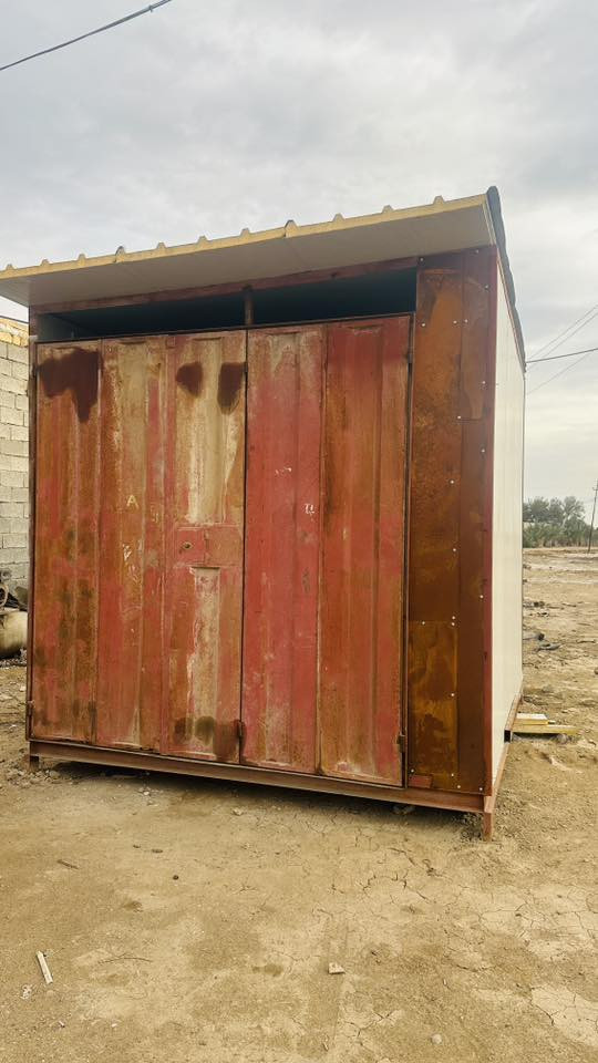 محل كرفان شاصي ثقيل شلمان 3*4 ارضية اصليه مقاومة للرطوبة جديد وباب تكمه اصلي سعر مليون و300 وبي مجال وحتى التوصيل بالنص ***********
