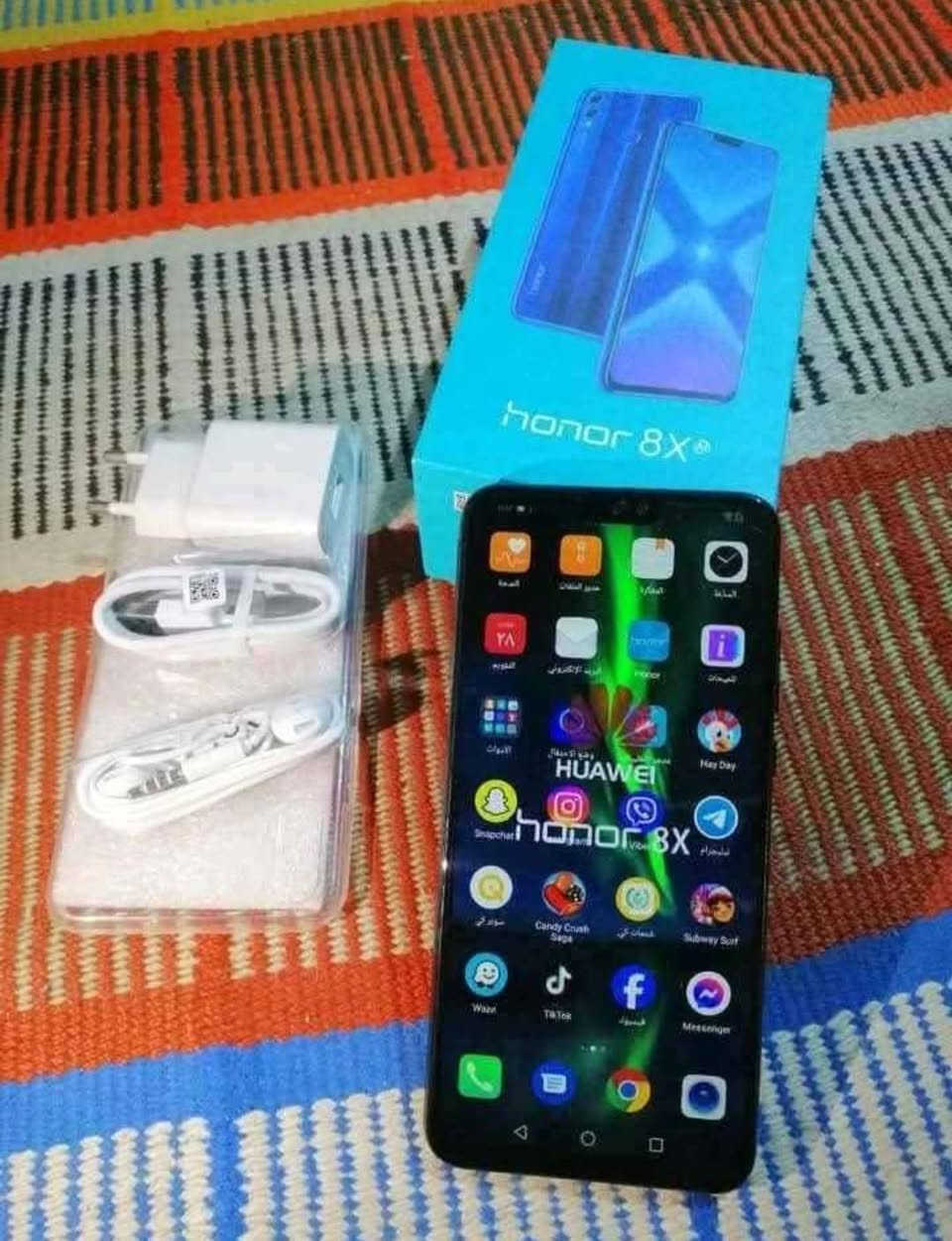 سلام عليكم ✋
كفالة عامة وملحقات كاملة اخو جديد فول 👁
هنر X8. ذاكرة 128. السعر 95 وبي مجال حك جية متواجد وتساب. ***********
العنوان البصرة جنينة
ملاحظة مكلف بالنشر
