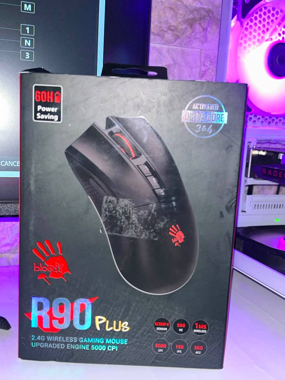 ماوس Bloody x Naraka R90 Plus اللاسلكي
🎮 أداء سريع ودقة عالية للجيمينغ

🔋 بطارية تدوم لغاية 60 ساعة استخدام

⚡ تصميم احترافي ومريح مع إضاءة وشكل مميز

💰 السعر: 35,000

توصيل موجود 

العنوان زيونة 

***********

متوفر لون اسود ايضا
