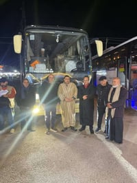 بعد التوكل على الله وفي هذه الليلة المباركة نودع معتمرين  #مكتب الخير ...