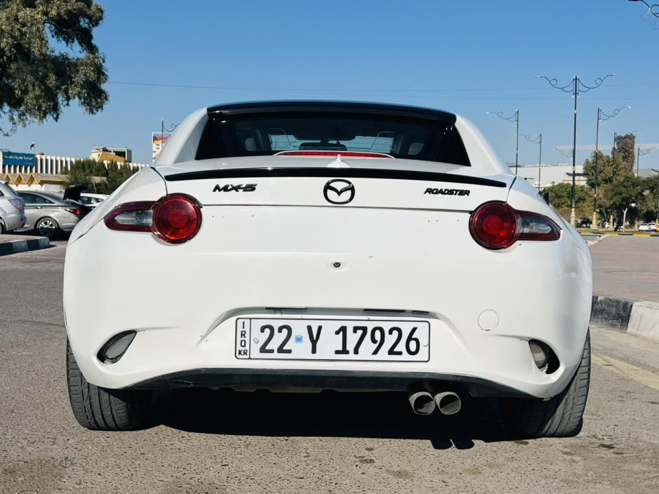 السلام عليكم
للبيع او المراوس حسب القناعه 
مازدا مياتا MX-5 رياضيه كوبيه كير عاااادي 
موديل2022 رقم اربيل بأسمي سنويه وهزه كله جديد ماشيه 11 الف وارد امريكي بيه تلث قطع صبغ جاملغ وبنيد وجاملغ خلفي وبارد بسيط بالجاملغ الخلفي الثاني 
فووول مواصفات بصمه شاشه ابل كار بلي كشنات تدفئه سستم صوت bose تحكم ماوس بالشاشه فول تحكم ستيرن لايت زنون عالي ناصي مكينه 2000cc تنفس طبيعي مع كير سبع نمر مع البك اكسل السياره يعني صاروخ ارضي جاهزه على آخر حبايه 
السعر 108 وبيه مجال بسيط
للاستفسار الاتصال ***********
العنوان كربلاء المقدسه حي الاطباء
