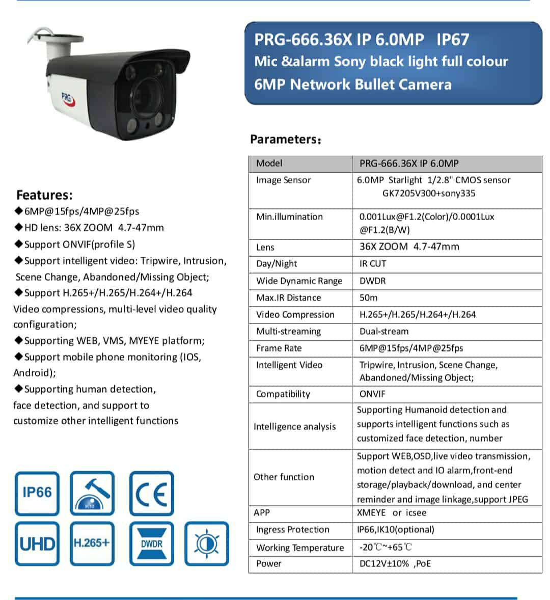لو عايز كاميرا تجيبللك كل التفاصيل بوضوح تام 
بنفس إمكانية الكاميرا الPTZ 
يبقى انت محتاج الكاميرا دى 👇👇
🔥🔥 IP PRG 666F ❤️❤️
💢بوردة سونى اوريجينال 
💥جودة الصورة 6 ميجا 
💢عدسة متغيرة من 4.7 مللى ل47 مللى 
 💥مايك 
💢إنذار 
💥Poe 
💢رؤية ليلية ألوان فى الظلام التام لمسافة 50م 
💥خاصية WDR لتحسين جودة الصورة ليلا
💢معامل حماية ضد العوامل الجوية IP 67
💥ضمان سنتين 
https://wa.me/+201114901690


**إذا كنت صاحب هذا الإعلان وتريد حذفه لأي سبب، رجاءا أرسل رسالة إلى الدعم الفني**