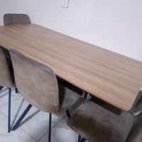 ميز طعام 6 كراسي صاج جديد مستعمل فتره قليله  مكنسة كهربائيه  موكيتات ج...