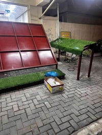 ميوزه عرض مخضر جدد العرض ٣متر والارتفاع ٢متر مع ميز ٢متر ارتفاع متر مع...