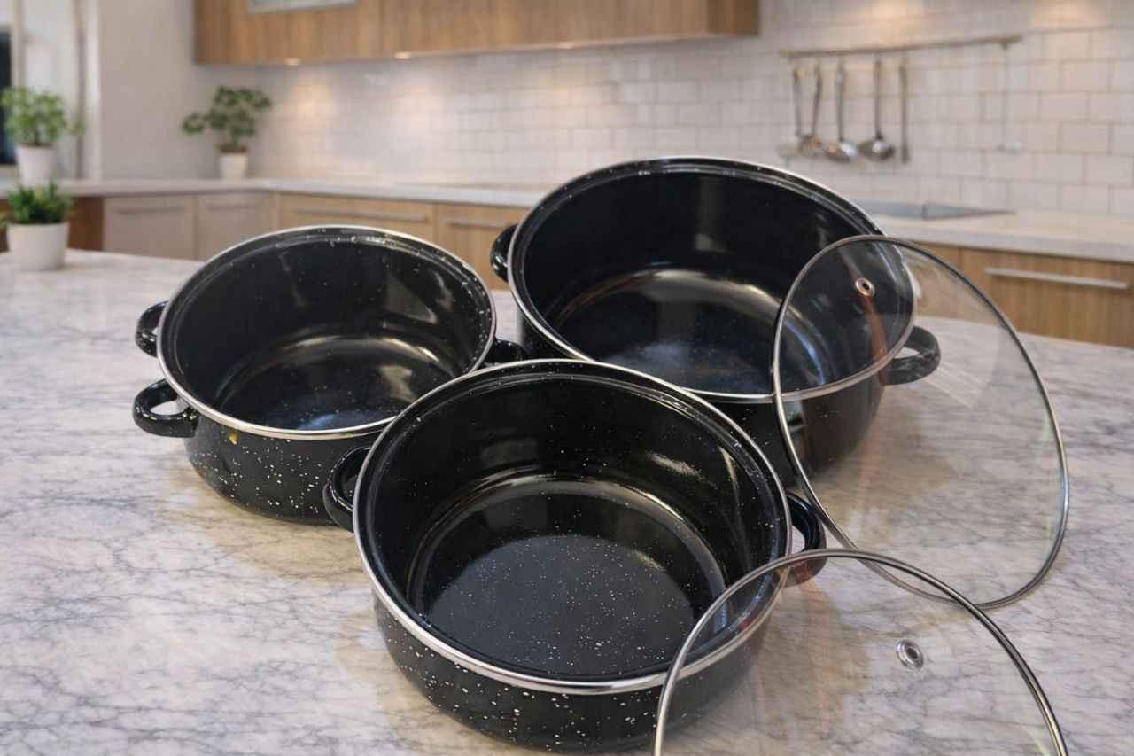 اواني طهي بأحجام 20سم / 18 سم / 16 سم 
بلون اسود المطلي بالمينا للمطابخ
السعر 24 مع توصيل بغداد, العراق


**إذا كنت صاحب هذا الإعلان وتريد حذفه لأي سبب، رجاءا أرسل رسالة إلى الدعم الفني**