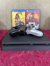 PS4 • هارد1تيرا • ألعاب RDR2+GTA5+MK11