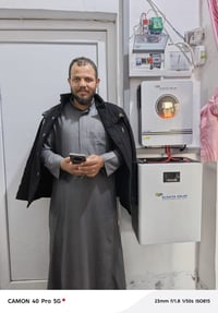 طاقة شمسية • بطارية ليثيوم • كهرباء 24 ساعة