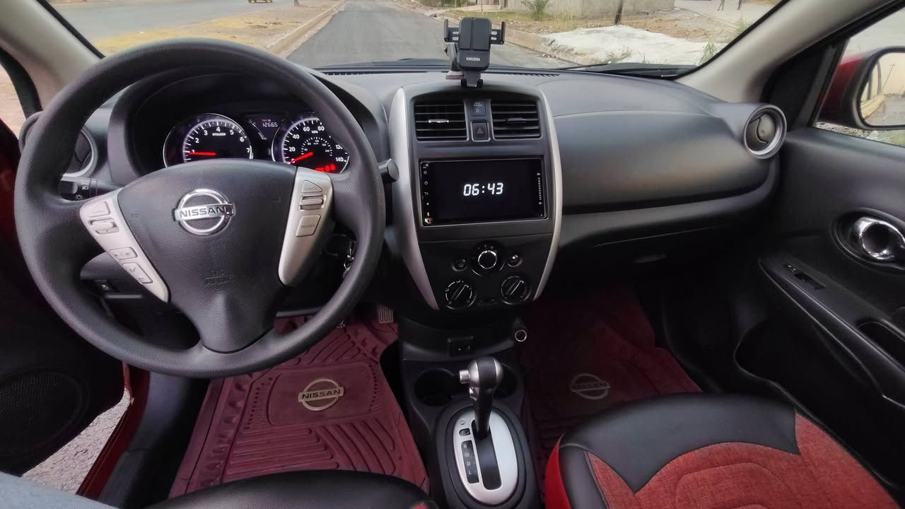 نيسان فيرسا SV موديل 2017
وارد امريكي 

يدات كروم

كير اوتو

تحكم ستيرن 

كروس سرعة 

شاشة اندرويد

مانع انزلاق

مكينة 1600

طخم السيارة جاهز 

شرط مكينة وكير نظافة فول 

السيارة كلشي بيها وضع بلادي 

وايرمنية ما ملعوب بيها ابد

السيارة كود واحد ما مبدل بيها قطعة

رقم سليمانية 
كوبون بانزين موجود

تحويل فقط

سنوية وهزة ساقطين

صبغ قبغ صندوق وباب النفر الخلفي وجزء من الباب النفر 

شرط بدون دواخل ،

 

مكان السيارة موصل 

***********
