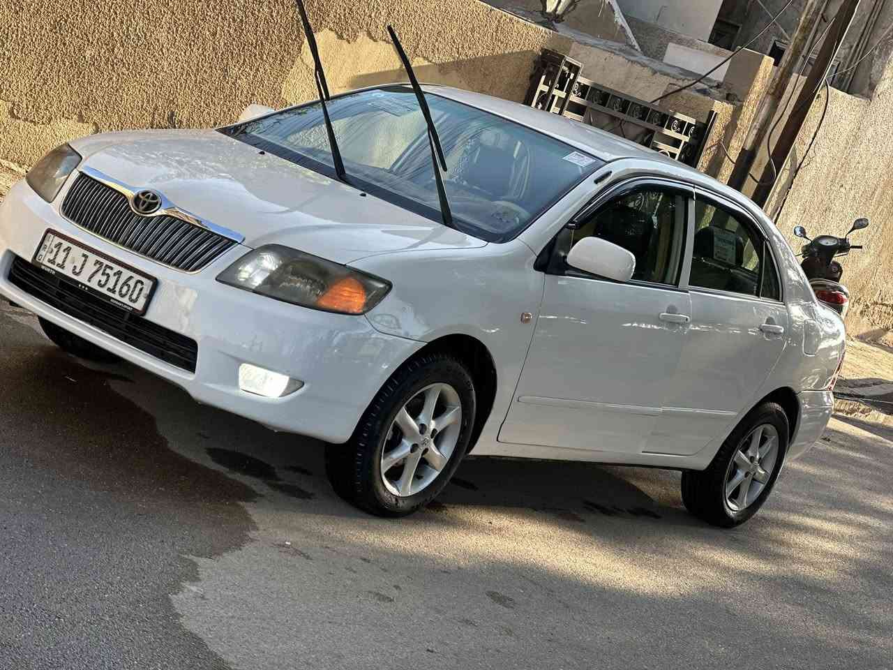 السلام عليكم كورلا 2007
المحرك وكير مكفولات 
السيارة تخم تاير 
الصدر جديد 
السيارة مصبوغة عام جمالية سيارة مــا ناقصها كُلـشي مــا شاء الــلَّه احلى مــن الصور دواخلها نضيفة كُلـش مــا شاء الــلَّه 
سعرها ٨٦ وبيها مجال قليل مكان بغداد 
***********
