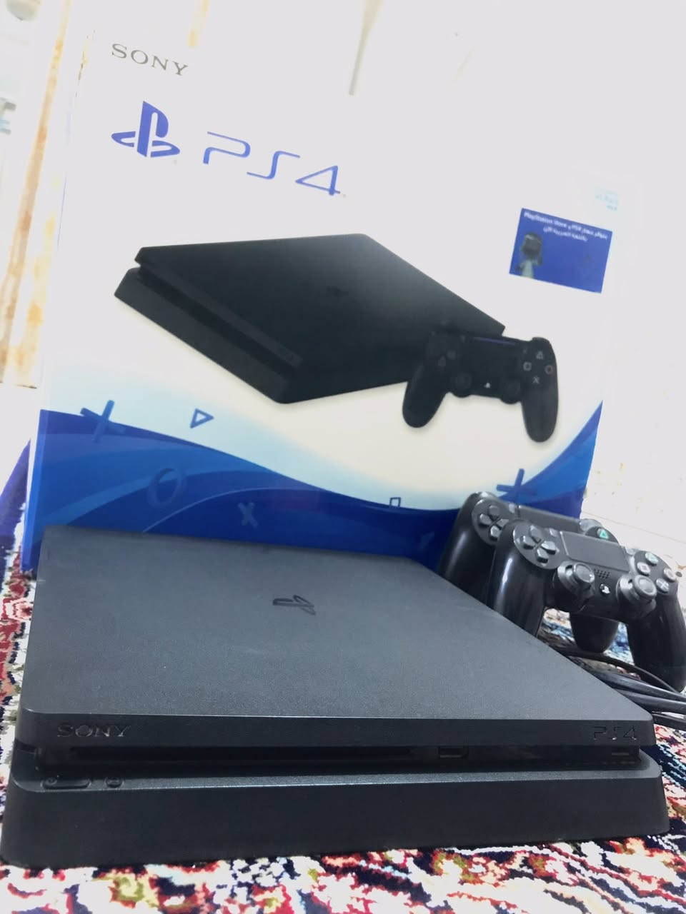 متوفر
Ps4 slim 
لوك ستيكر نسبة النظافة ١٠٠٪؜ حيث كل شيء 
ذاكرة ٥٠٠كيكا
نظامه ( ١٠.٥٠ ) التهكير استقرار ١٠٠٪؜
كل شيء شغال بيه
محتوياته : أثنين جوستك أصلي مو تجاري
كيبل hd
Av
واير شحن
ألعابه :
Pes 2026
Pes2018
Gta5 
Call of duty modren warfer
God of war ragnork
Red dead redmption 1
مكاني بغداد كمالية 
***********
350ألف مجال بسيط
