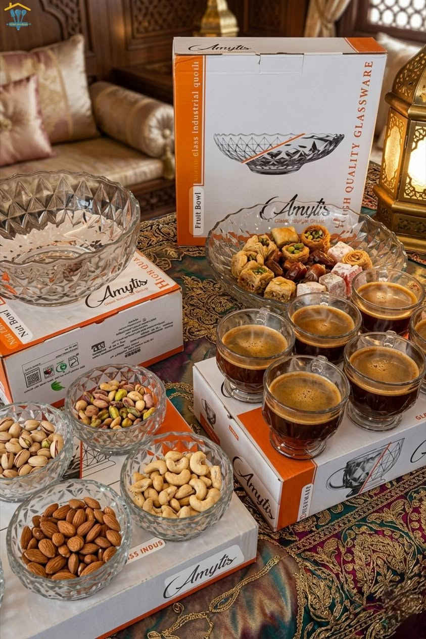 #تحية_طيبة_زبائننا_الكرام
 وفرنالكم 
 بكج  زجاجيات فاخر 21 قطعة 

اجمل هدية ممكن تقدمها هذا السيت هو  اختيارك الصح 👌
أيضاً مناسب للعيد، الضيافة، أو حتى استخدام يومي بشكل أنيق 
 محتويات السيت:

كاسة  كبيرة كلش حلوة لتقديم الفواكه أو الحلويات
مقدمة وسط   مناسبة للمكسرات الحلويات
6 كاسات  حلوة للتقديم الفردي (مهلبية، جيلي) 
6 كاسات آيس كريم 
6  صحون صغيرة للضيافة والترتيب الأنيق
 الزجاج نقشة فخمة وواضحة
 شكل راقي يليق بالضيافة والمناسبات

#سعر_البكج_كامل ١٧،٠٠٠ الف دينار فقط🔥

#العنوان_الانبار_قضاء_عنه_شارع_الحضرة_قرب_مطعم_صلاح_الدین
 مقابل أنشائية ابو أيمن
#تتوفر_خدمة_التوصيل_جميع_انحاء_العراق

للأستفسار يمكنكم المراسلة على الواتساب  0780 469 6573
