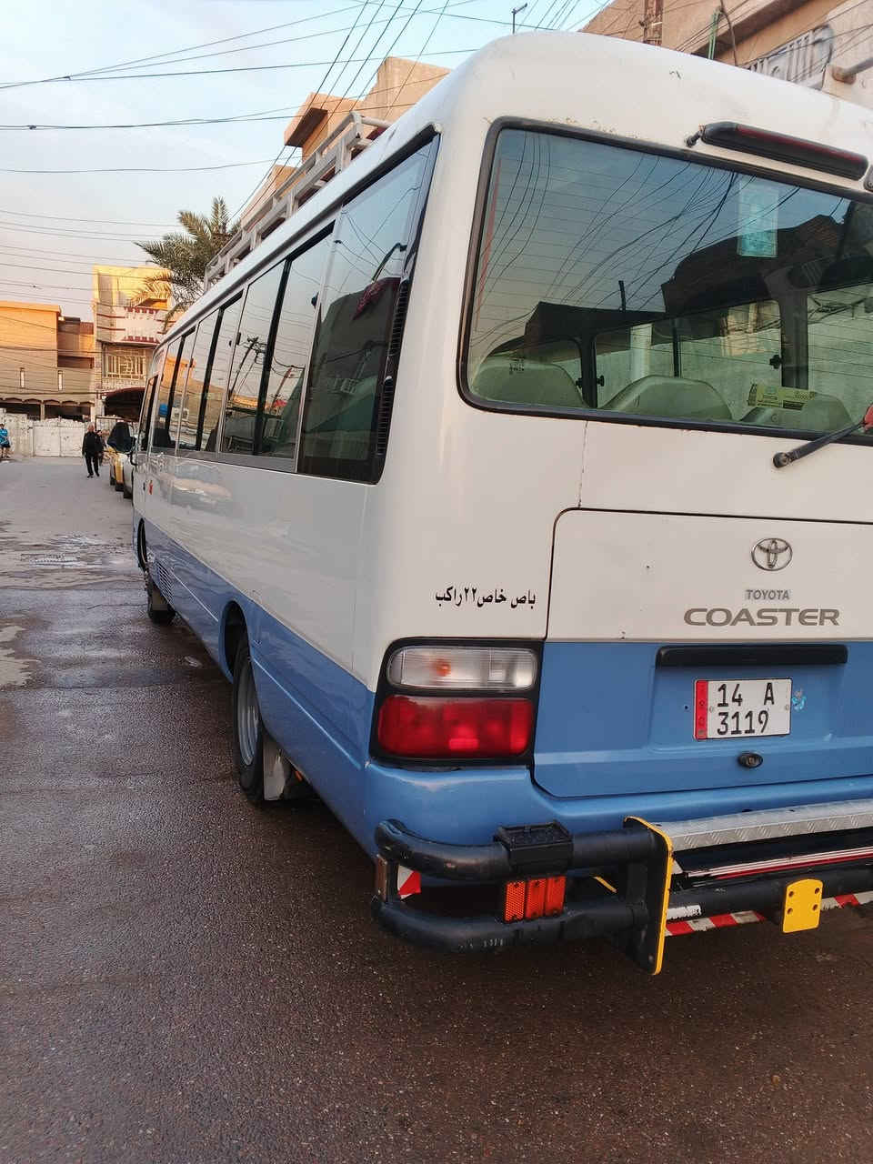 السلام عليكم كوستر تويوتا موديل 9 البيع مكان بغداد السعر 240$بيه صغ بل زرق جماليه باسمي تحويل ثاني يوم بيه مجال ***********
