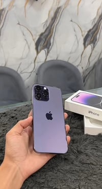 يالله🧡 ايفون 14برو ماكس  ذاكره 128 بطاريه 85 الجهاز بلادي فقط بي طخه ب...